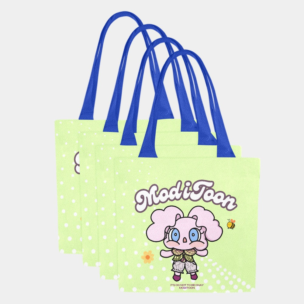 ModiToon Modi's Diary Canvas Eco-bag Ensemble de 4 | 모디툰 모디의 다이어리 에코백 4종 세트