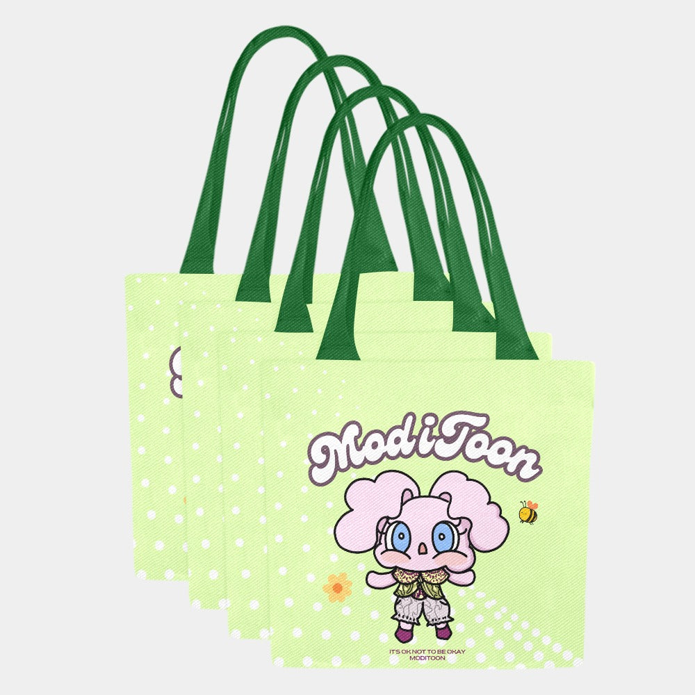 ModiToon Modi's Diary Canvas Eco-bag Ensemble de 4 | 모디툰 모디의 다이어리 에코백 4종 세트