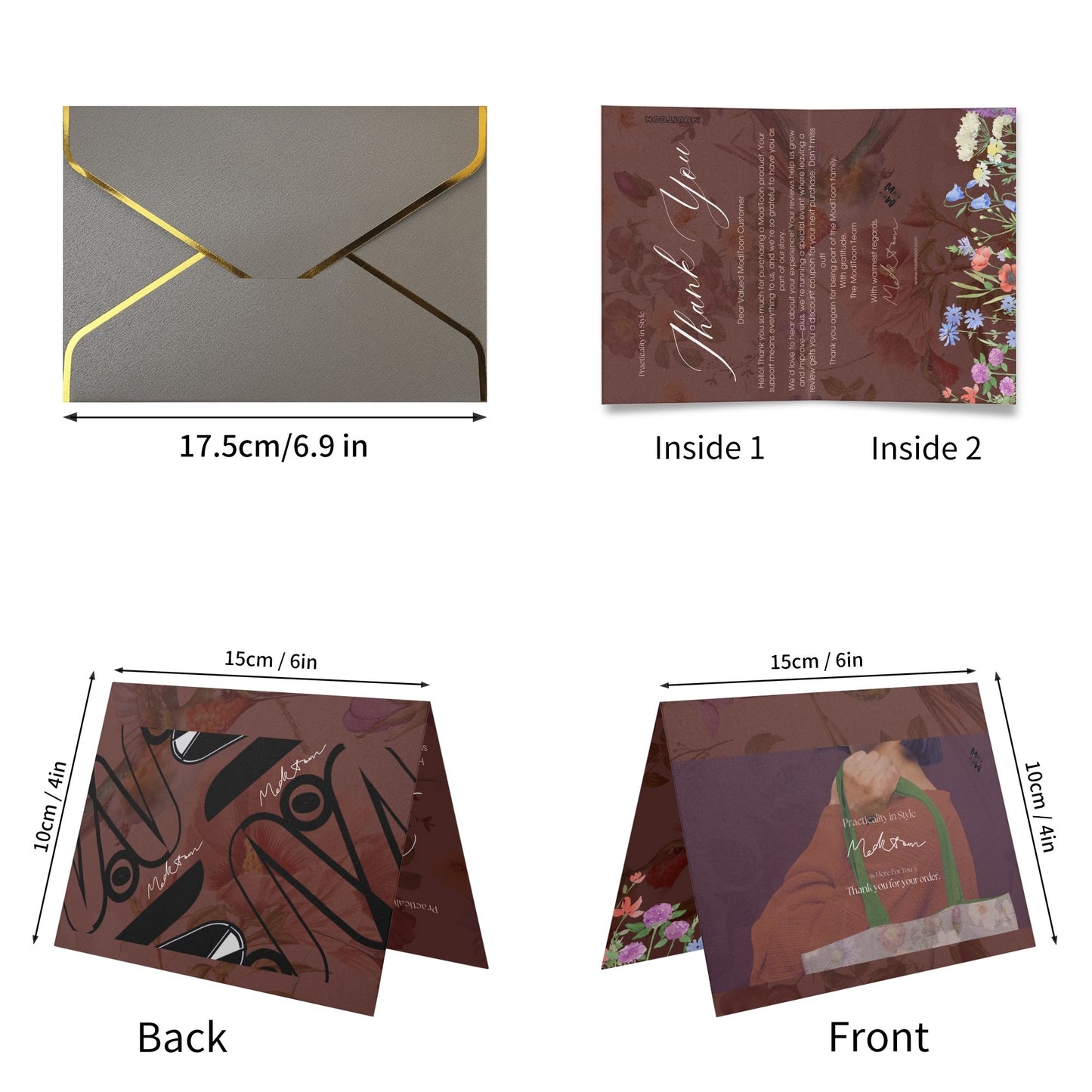 ModiToon PopcornTime Sous-verres en céramique 4 pièces | 모디툰 팝콘타임 세라믹 코스터 4종 세트