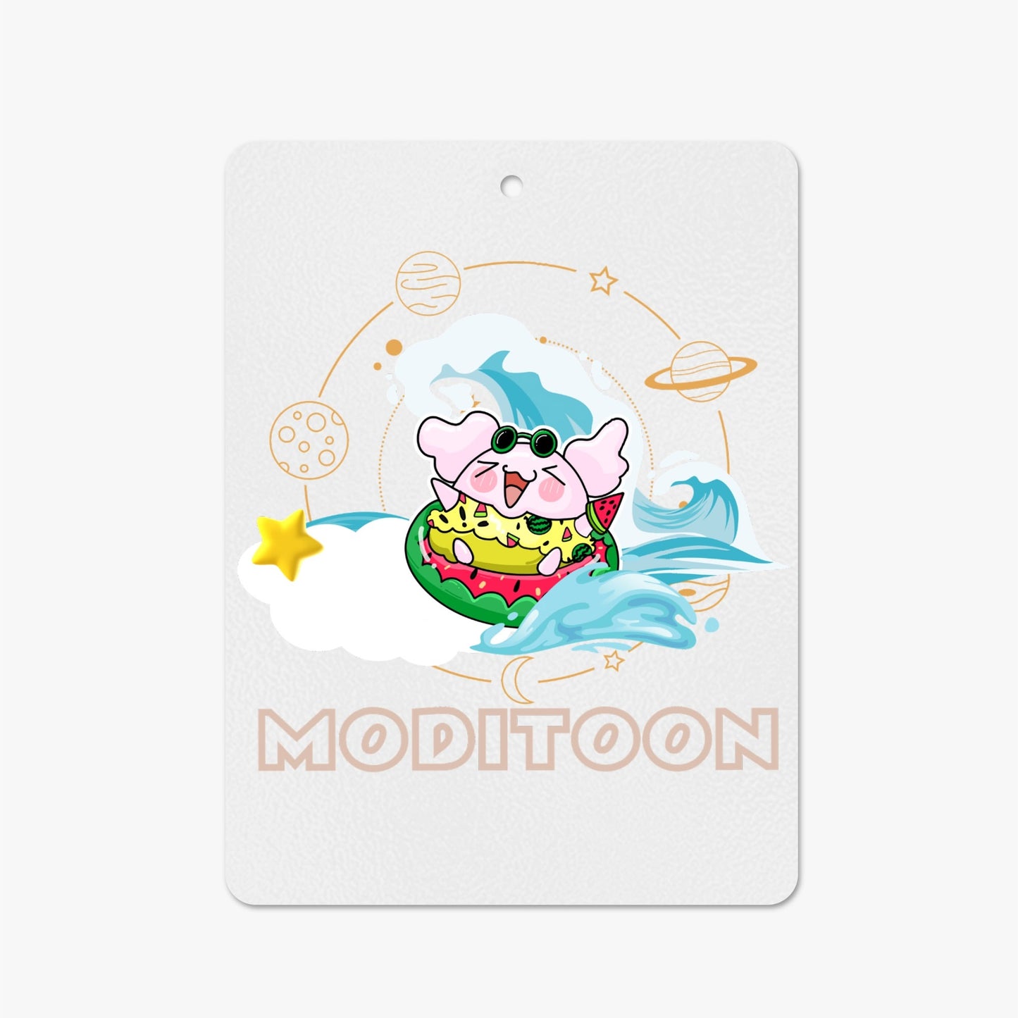 ModiToon Universe Portefeuille à fermeture éclair en cuir PU | 모디툰 유니버스 장지갑