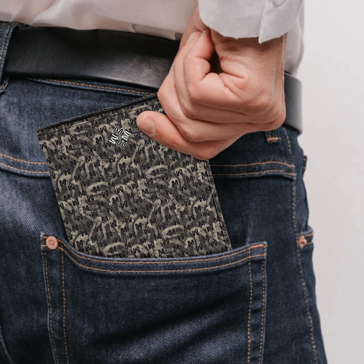 StormGrey ModiToon Leather Passport Case | 스톰그레이 모디툰 여권케이스 명함지갑