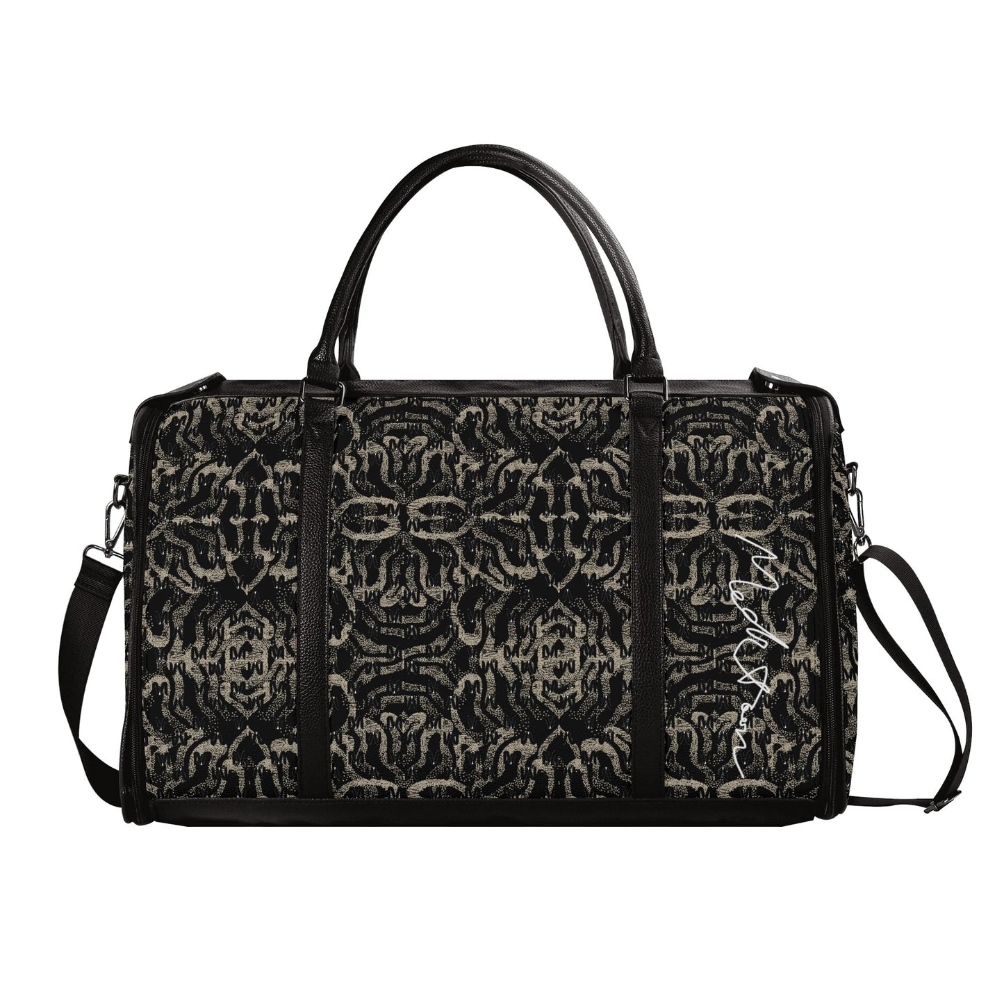 Black ModiToon SAN Unisex Travel Duffle Bag | 블랙 모디툰 남녀공용 여행가방