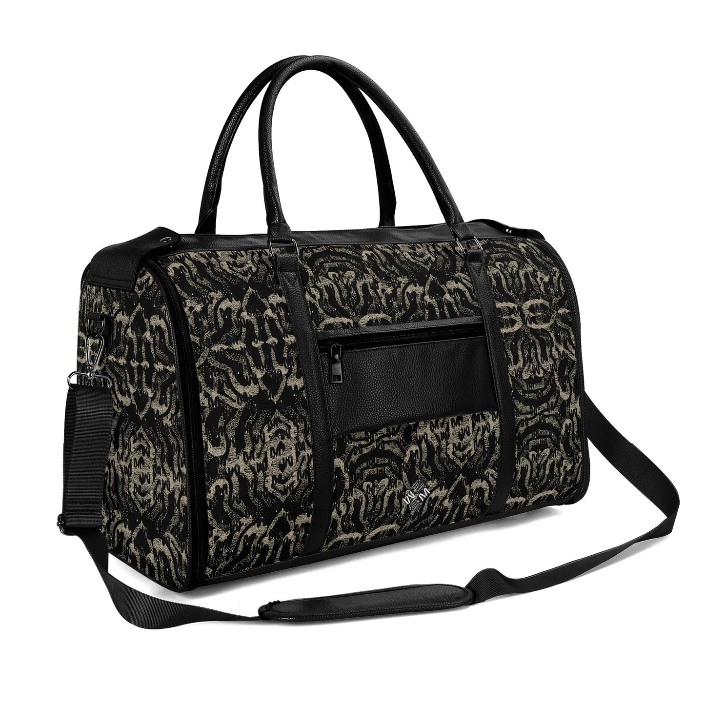 Black ModiToon SAN Unisex Travel Duffle Bag | 블랙 모디툰 남녀공용 여행가방