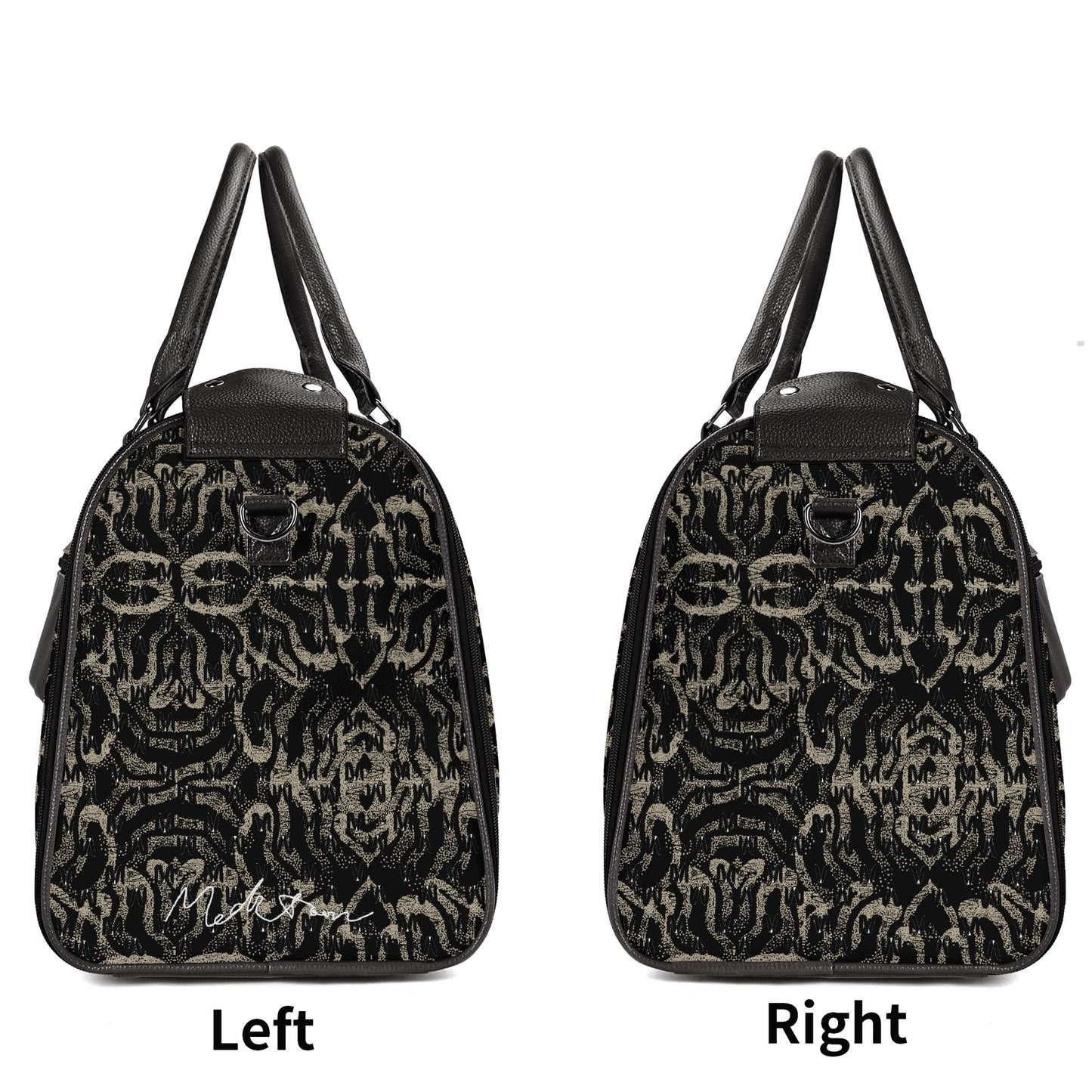 Black ModiToon SAN Unisex Travel Duffle Bag | 블랙 모디툰 남녀공용 여행가방
