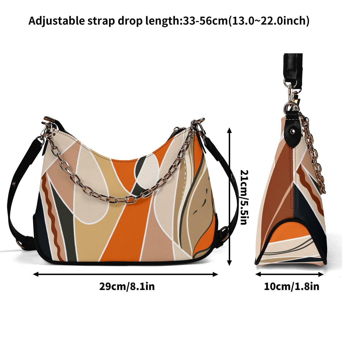 ModiToon Bloom Your Day Twill Faux Leather Chain Shoulder Bag | 모디툰 피우리 체인숄더백