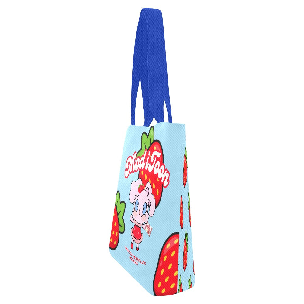 ModiToon Modi's Diary Strawberry Dream Canvas Eco-bag Ensemble de 4 | 모디툰 모디의 다이어리 스트로베리 드림 에코백 4종 세트