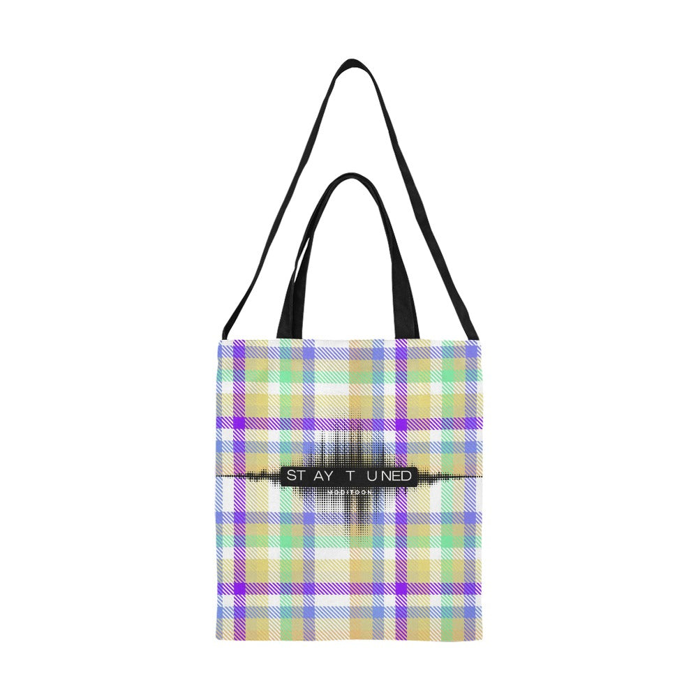 ModiToon Staytuned Check Ecobag Two way 모디툰 스테이튠드 체크 투웨이 에코백