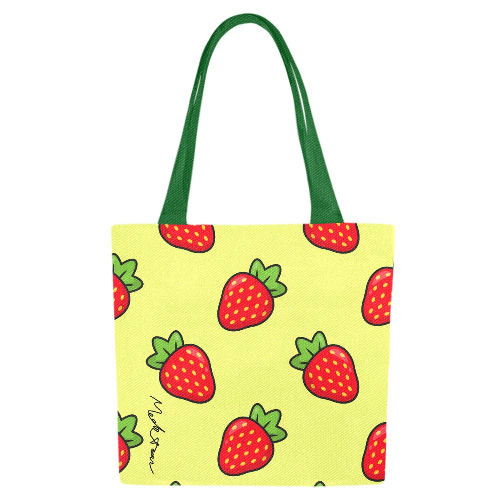 ModiToon Modi's Diary Strawberry Dream Canvas Eco-bag Ensemble de 4 | 모디툰 모디의 다이어리 스트로베리 드림 에코백 4종 세트
