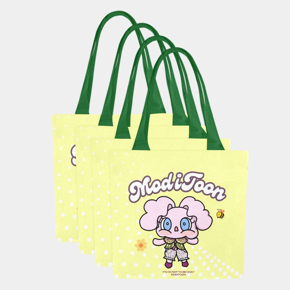 ModiToon Modi's Diary Canvas Eco-bag Ensemble de 4 | 모디툰 모디의 다이어리 에코백 4종 세트