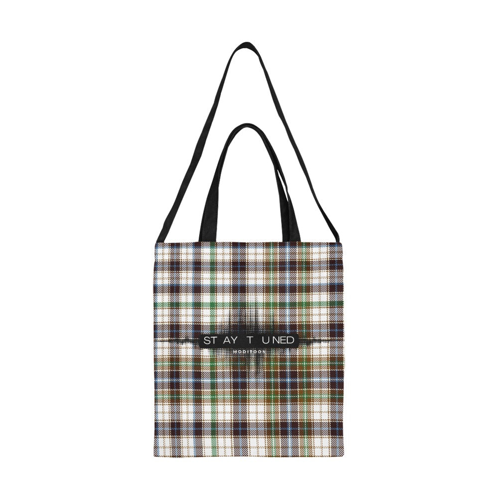 ModiToon Staytuned Check Ecobag Two way 모디툰 스테이튠드 체크 투웨이 에코백