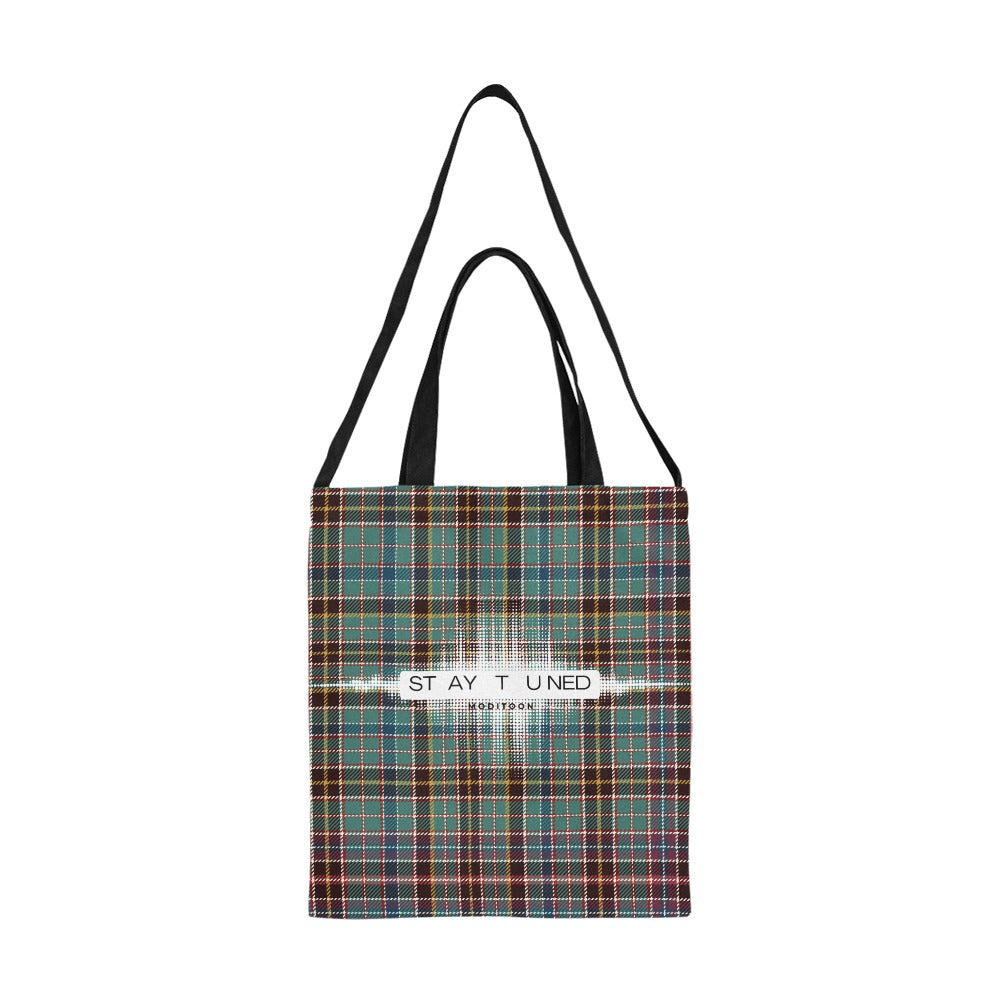 ModiToon Staytuned Check Ecobag Two way 모디툰 스테이튠드 체크 투웨이 에코백
