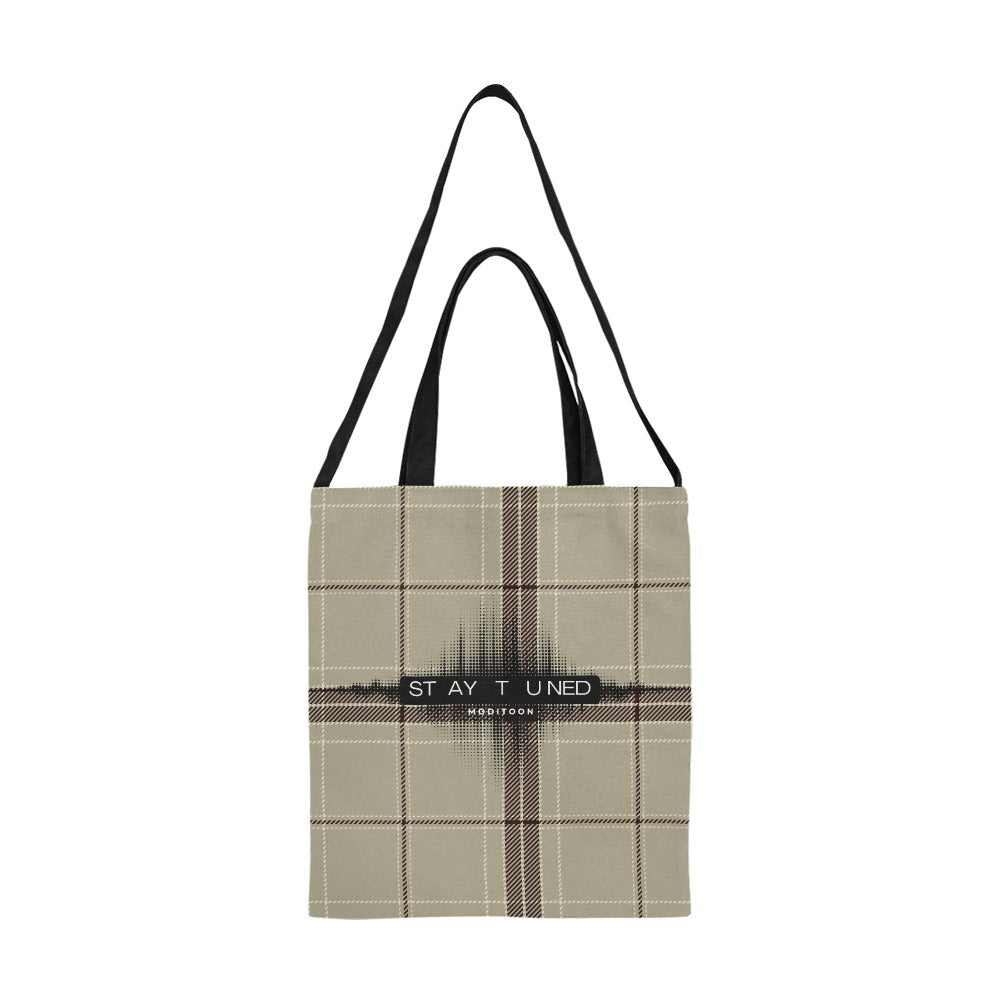 ModiToon Staytuned Check Ecobag Two way 모디툰 스테이튠드 체크 투웨이 에코백