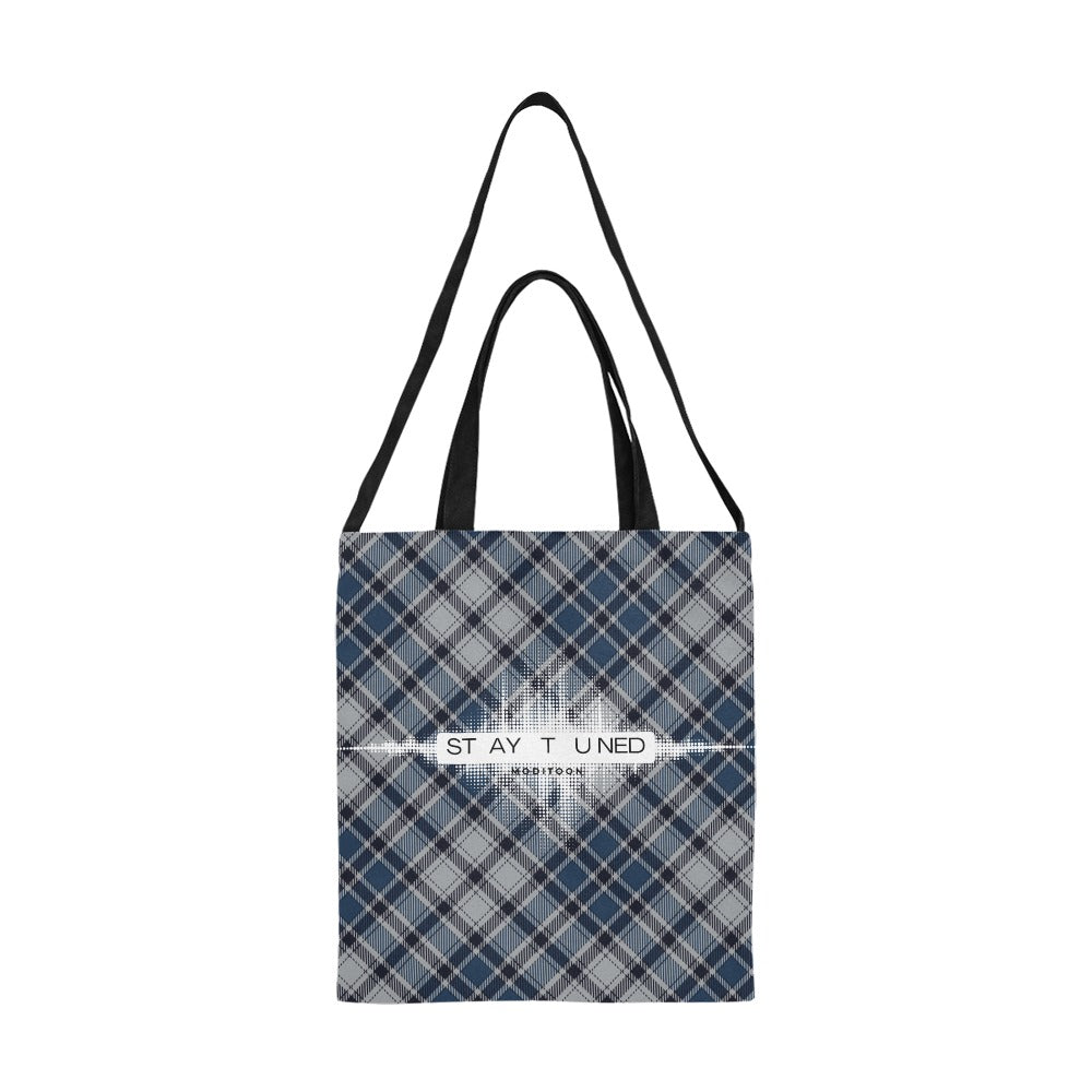 ModiToon Staytuned Check Ecobag Two way 모디툰 스테이튠드 체크 투웨이 에코백