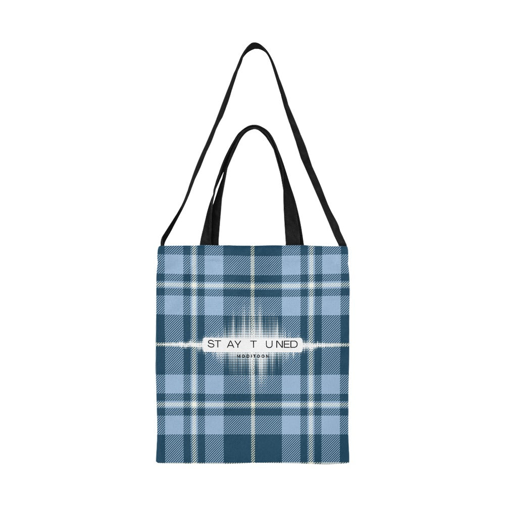 ModiToon Staytuned Check Ecobag Two way 모디툰 스테이튠드 체크 투웨이 에코백