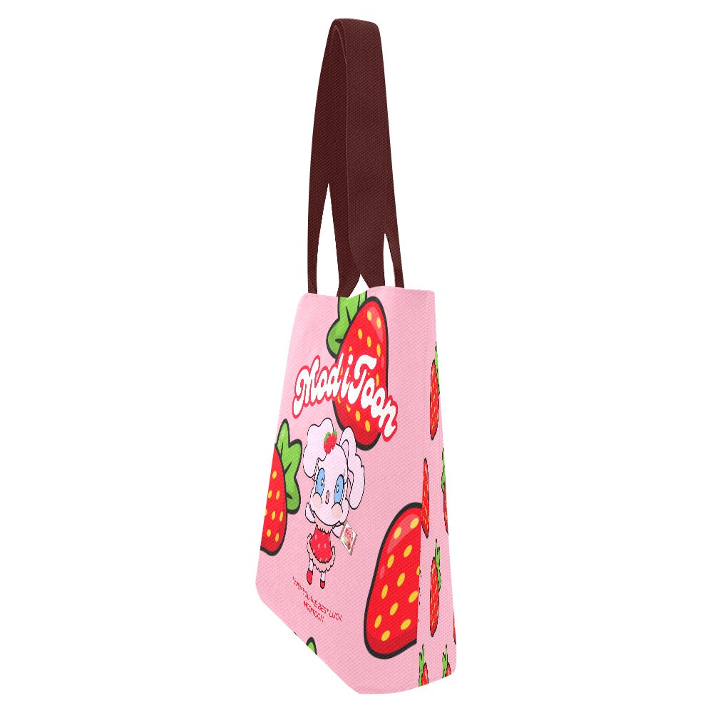 ModiToon Modi's Diary Strawberry Dream Canvas Eco-bag Ensemble de 4 | 모디툰 모디의 다이어리 스트로베리 드림 에코백 4종 세트