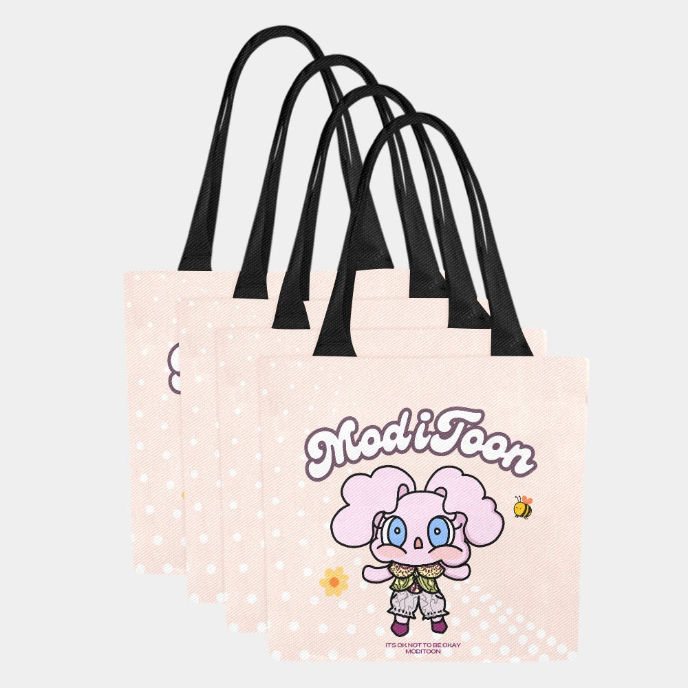 ModiToon Modi's Diary Canvas Eco-bag Ensemble de 4 | 모디툰 모디의 다이어리 에코백 4종 세트