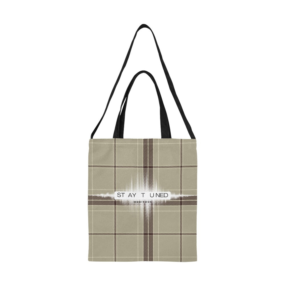ModiToon Staytuned Check Ecobag Two way 모디툰 스테이튠드 체크 투웨이 에코백