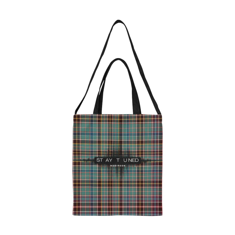 ModiToon Staytuned Check Ecobag Two way 모디툰 스테이튠드 체크 투웨이 에코백