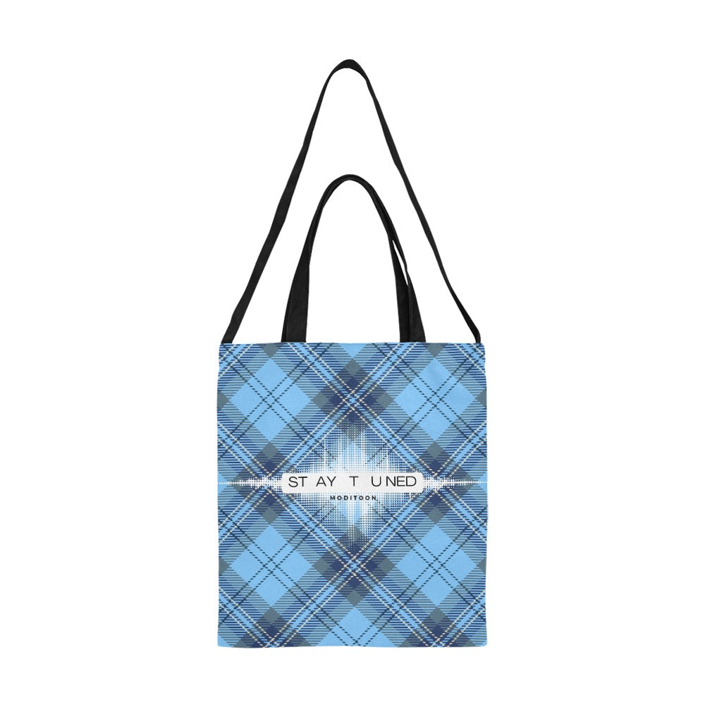 ModiToon Staytuned Check Ecobag Two way 모디툰 스테이튠드 체크 투웨이 에코백