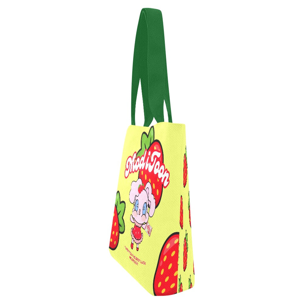 ModiToon Modi's Diary Strawberry Dream Canvas Eco-bag Ensemble de 4 | 모디툰 모디의 다이어리 스트로베리 드림 에코백 4종 세트