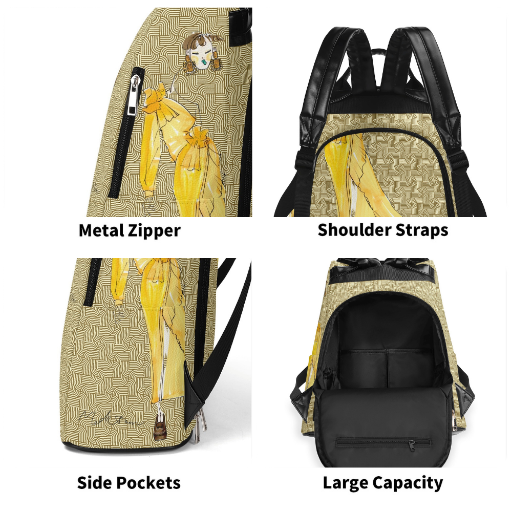 ModiToon Daypack Sac à dos antivol Jaune | 모디툰 도난방지 백팩 옐로우