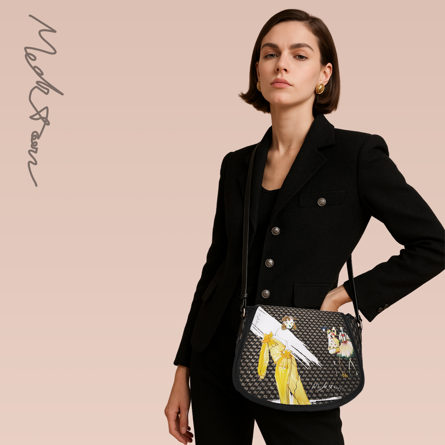 ModiToon Top-grain Leather Saddle Bag | 모디툰 최상급 탑그레인레더(가죽) 새들백