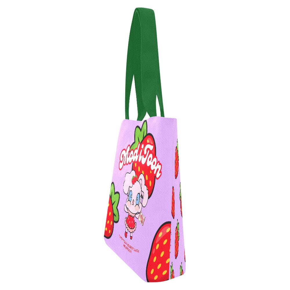 ModiToon Modi's Diary Strawberry Dream Canvas Eco-bag Ensemble de 4 | 모디툰 모디의 다이어리 스트로베리 드림 에코백 4종 세트
