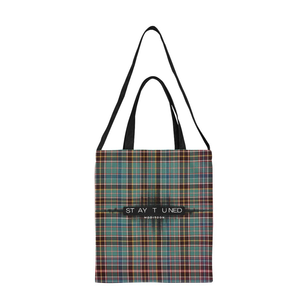 ModiToon Staytuned Check Ecobag Two way 모디툰 스테이튠드 체크 투웨이 에코백