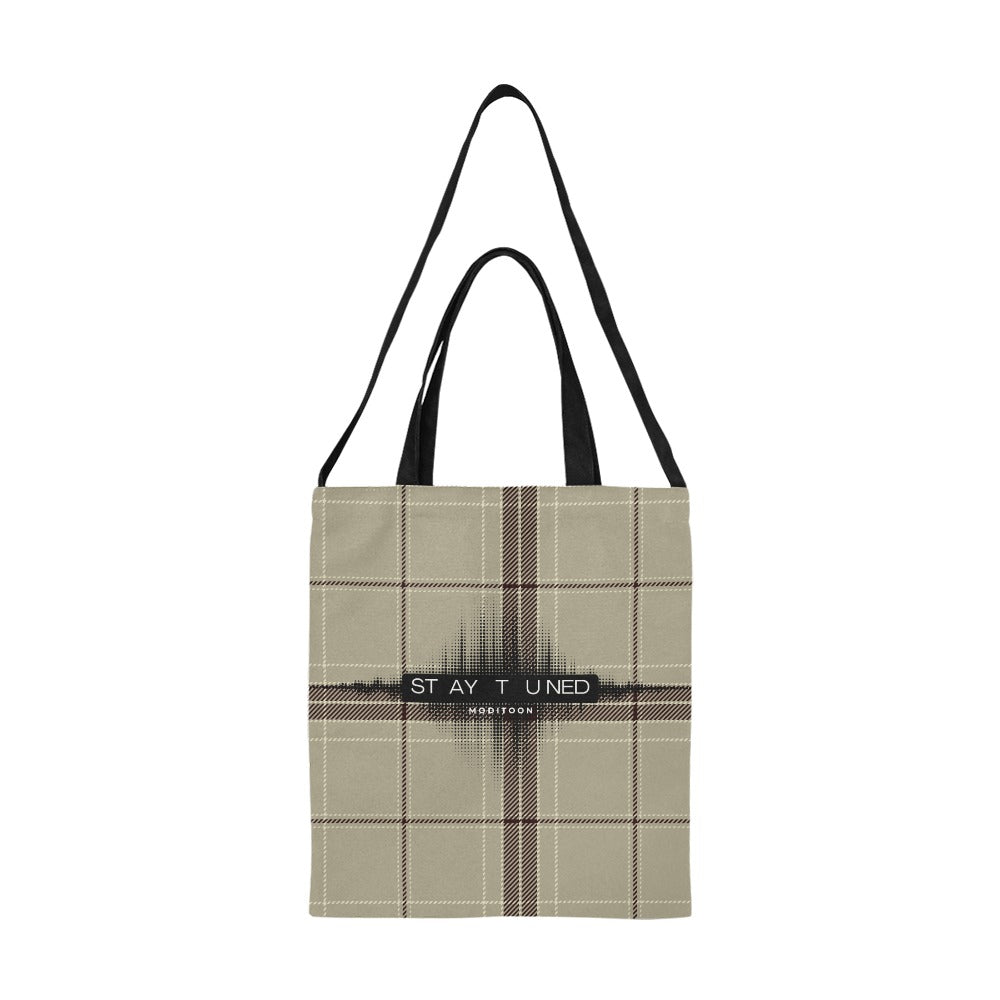 ModiToon Staytuned Check Ecobag Two way 모디툰 스테이튠드 체크 투웨이 에코백