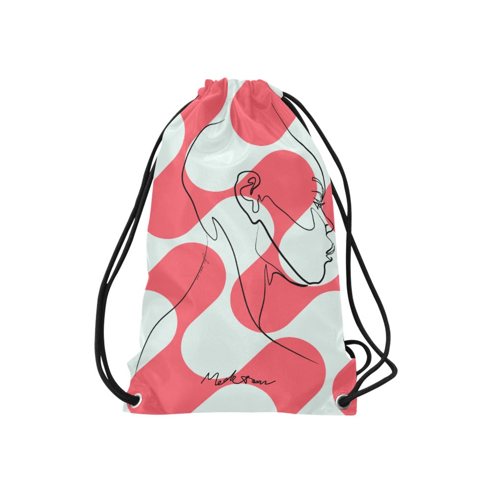 ModiToon Thinker Drawstring Bags S | 모디툰 생각하는 사람 드로우스트링 백