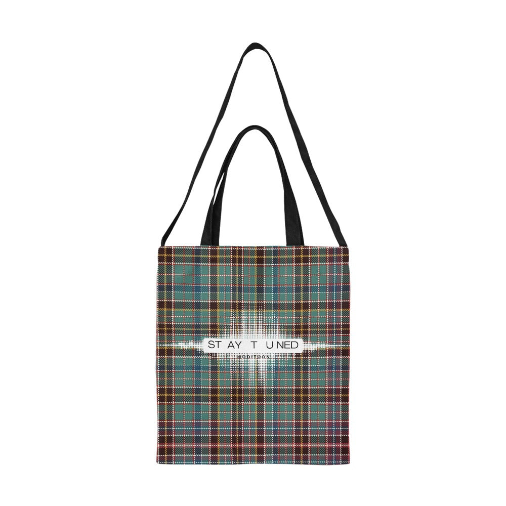 ModiToon Staytuned Check Ecobag Two way 모디툰 스테이튠드 체크 투웨이 에코백