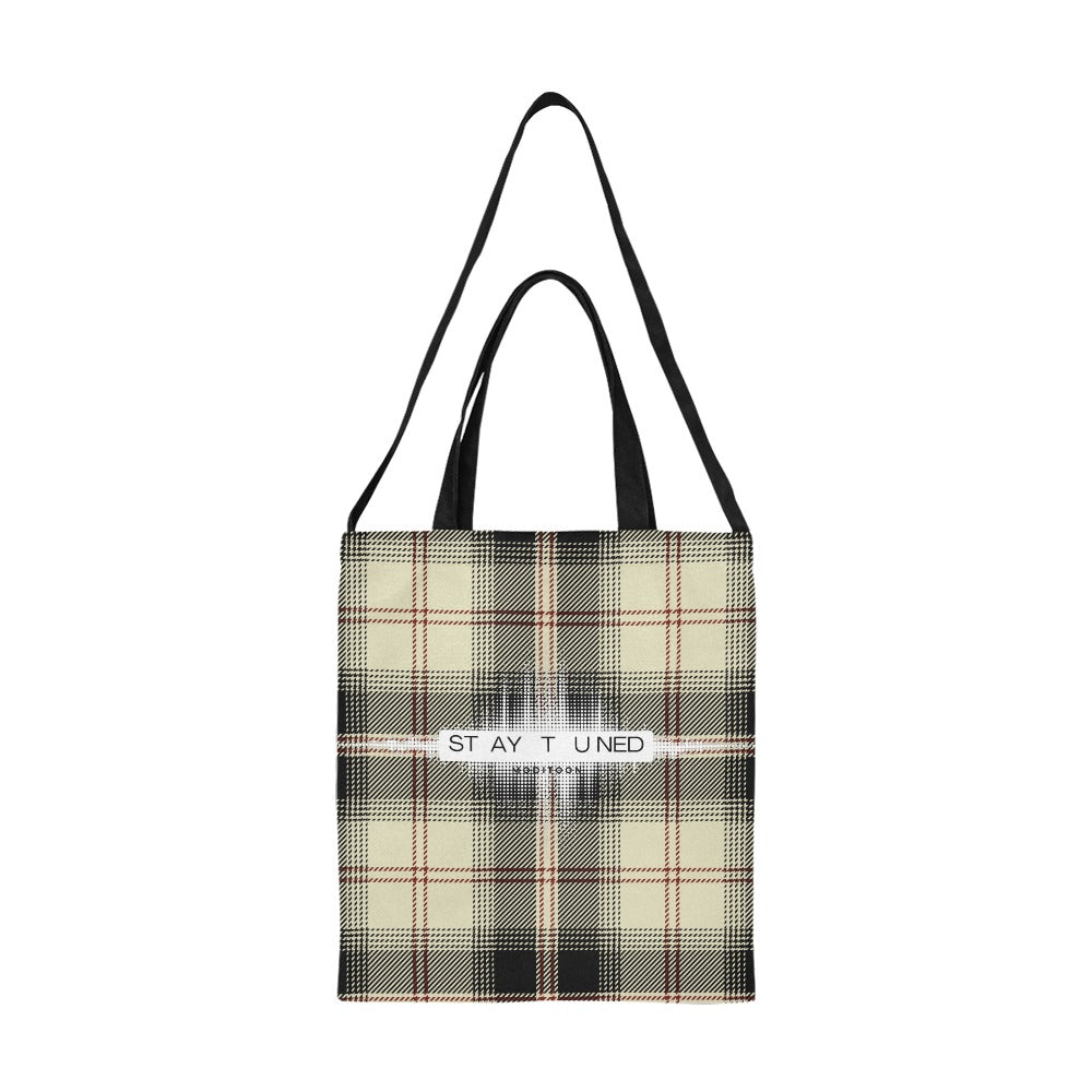 ModiToon Staytuned Check Ecobag Two way 모디툰 스테이튠드 체크 투웨이 에코백