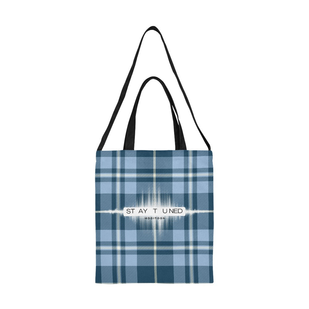 ModiToon Staytuned Check Ecobag Two way 모디툰 스테이튠드 체크 투웨이 에코백