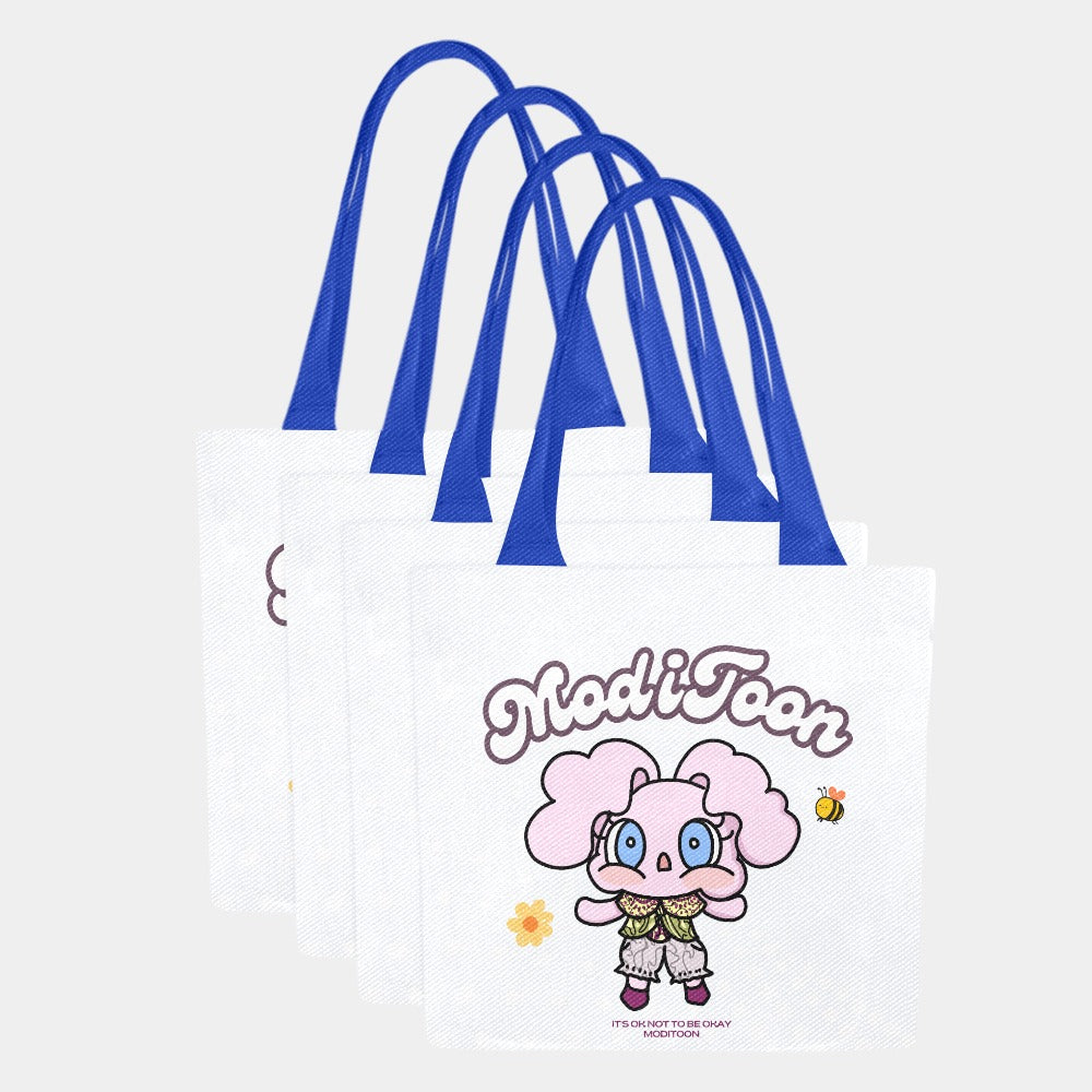 ModiToon Modi's Diary Canvas Eco-bag Ensemble de 4 | 모디툰 모디의 다이어리 에코백 4종 세트