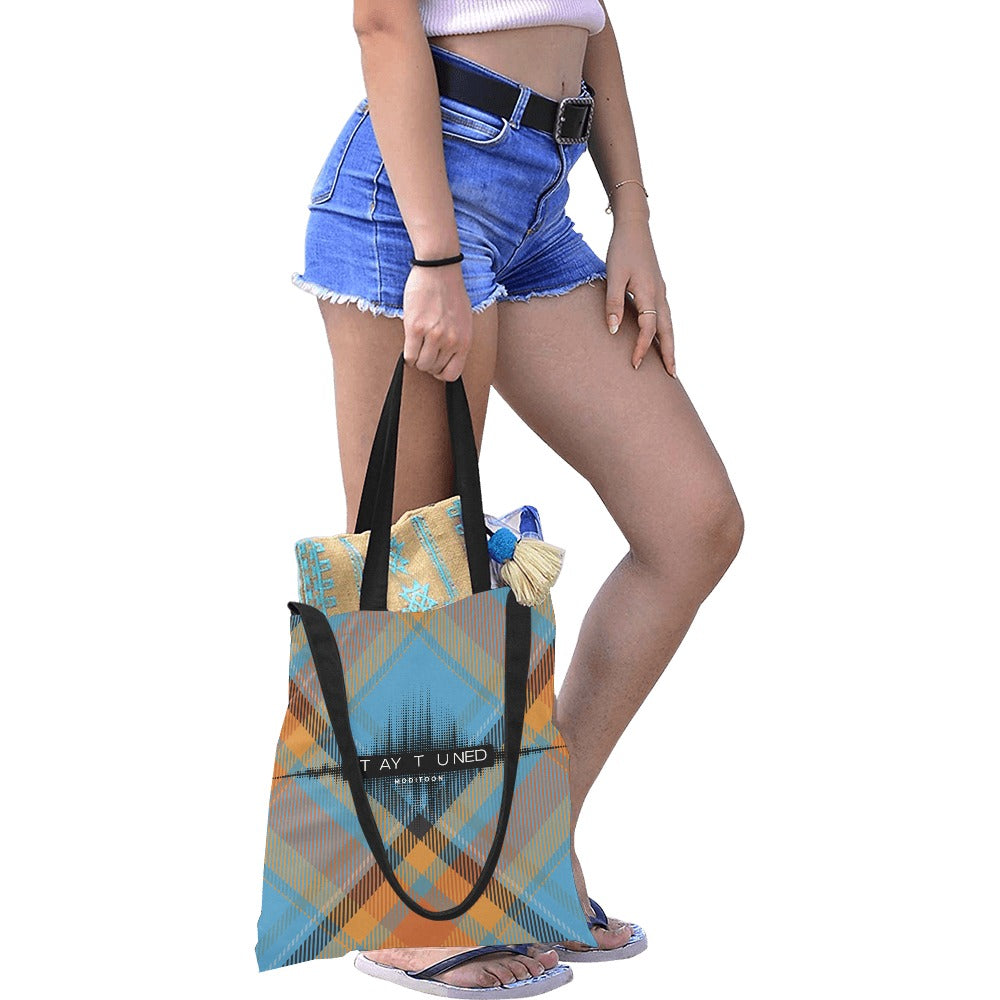 ModiToon Staytuned Check Ecobag Two way 모디툰 스테이튠드 체크 투웨이 에코백