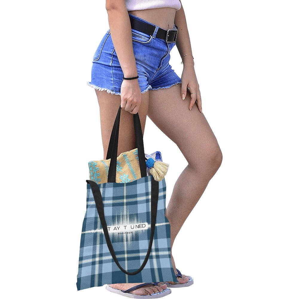 ModiToon Staytuned Check Ecobag Two way 모디툰 스테이튠드 체크 투웨이 에코백