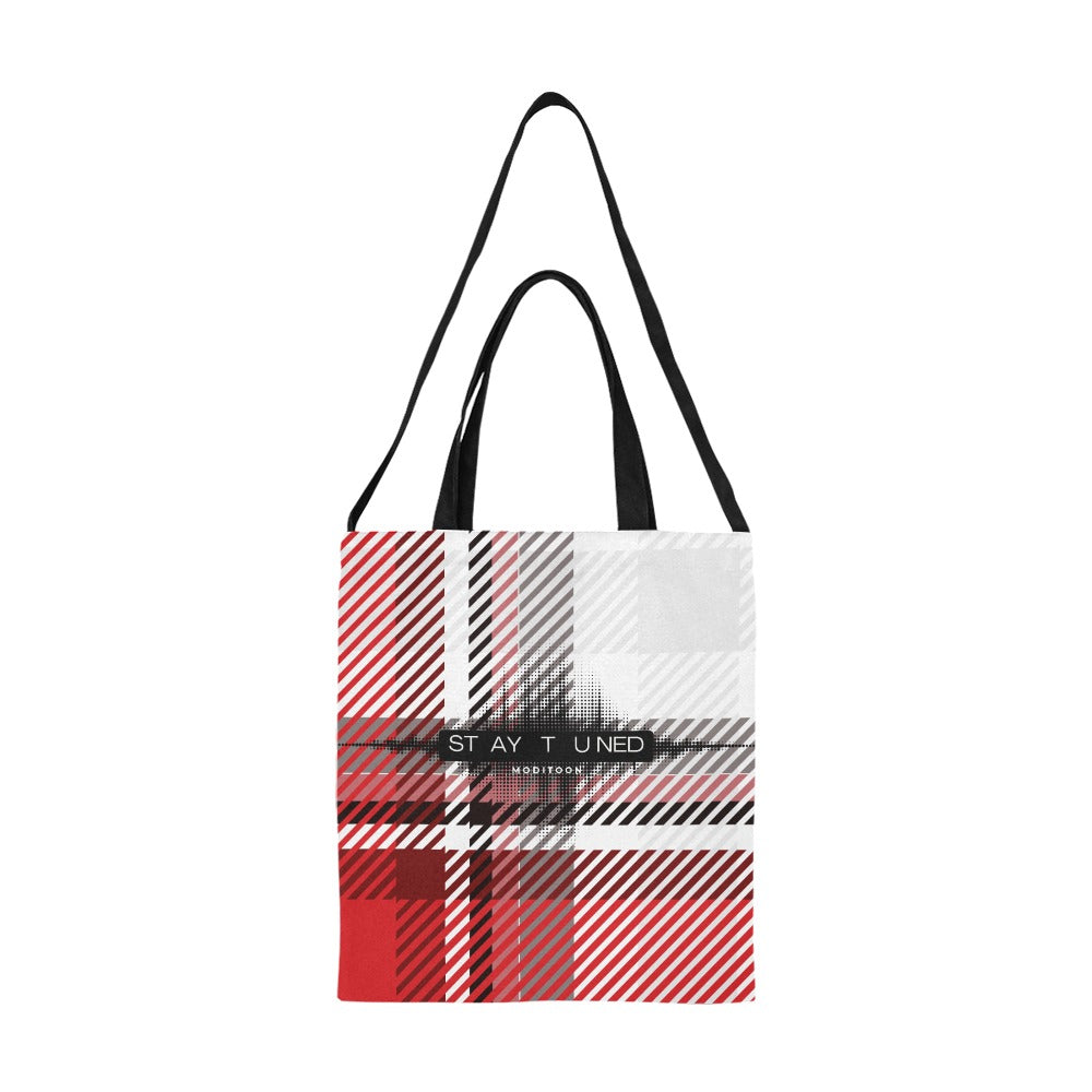 ModiToon Staytuned Check Ecobag Two way 모디툰 스테이튠드 체크 투웨이 에코백
