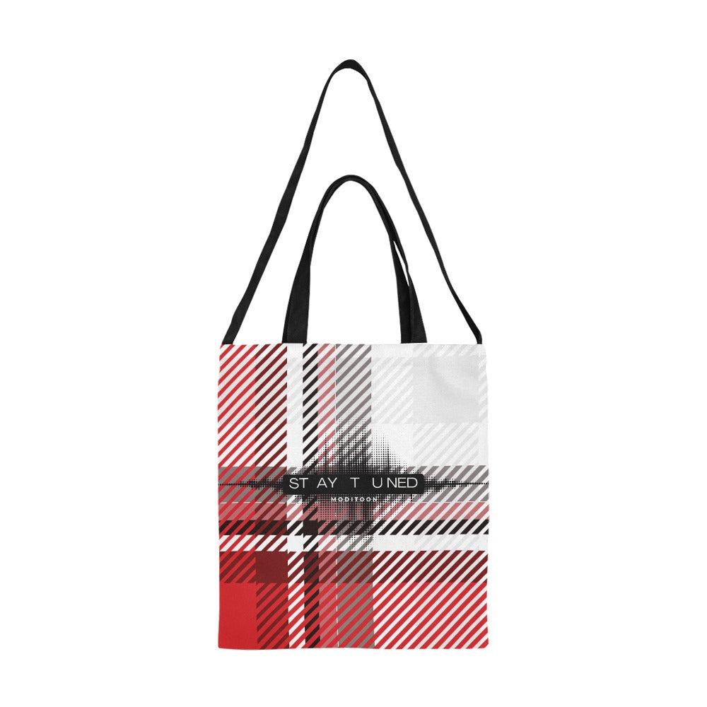 ModiToon Staytuned Check Ecobag Two way 모디툰 스테이튠드 체크 투웨이 에코백