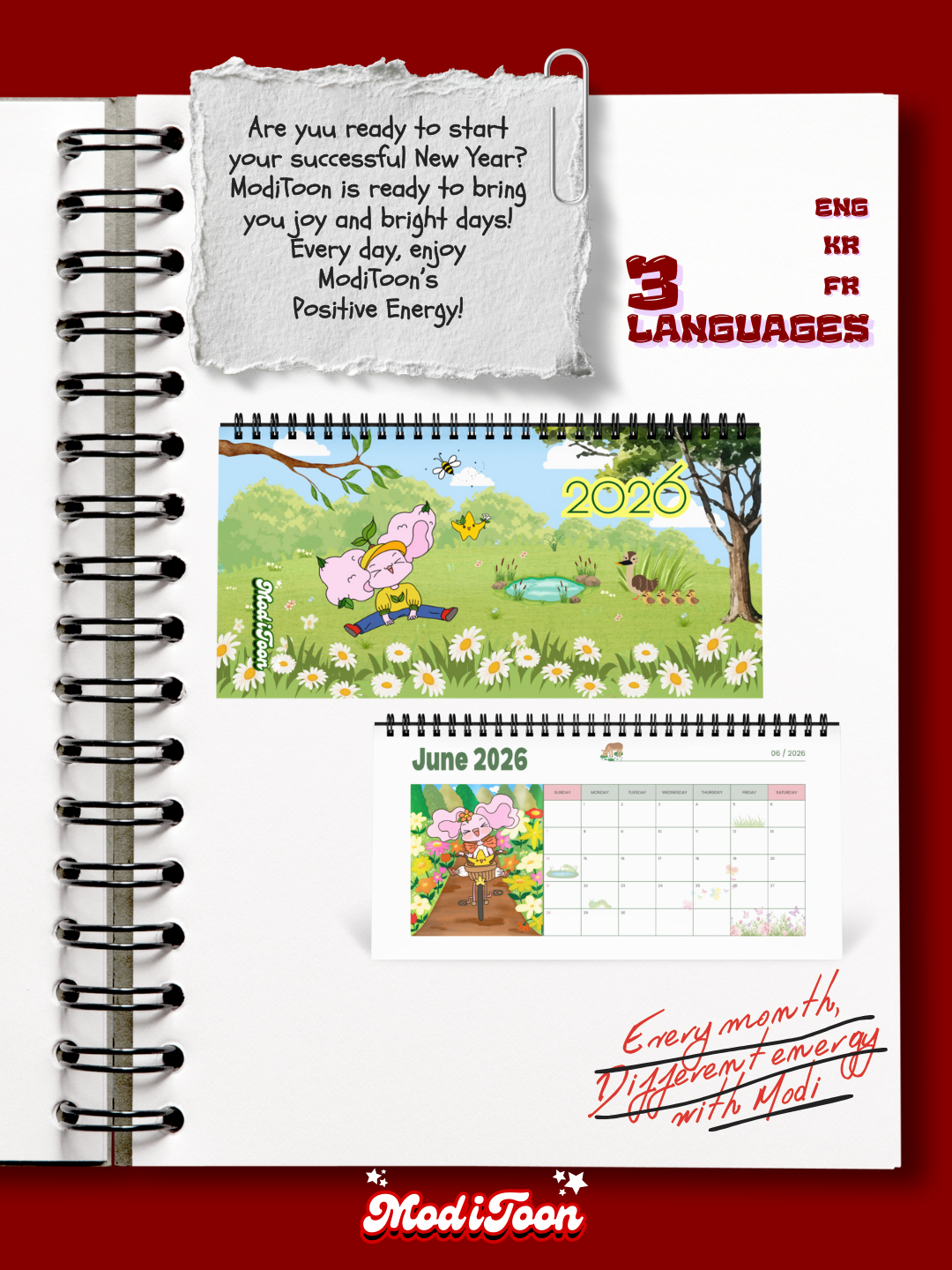 ✨ModiToon 2026 New Calendar is here!