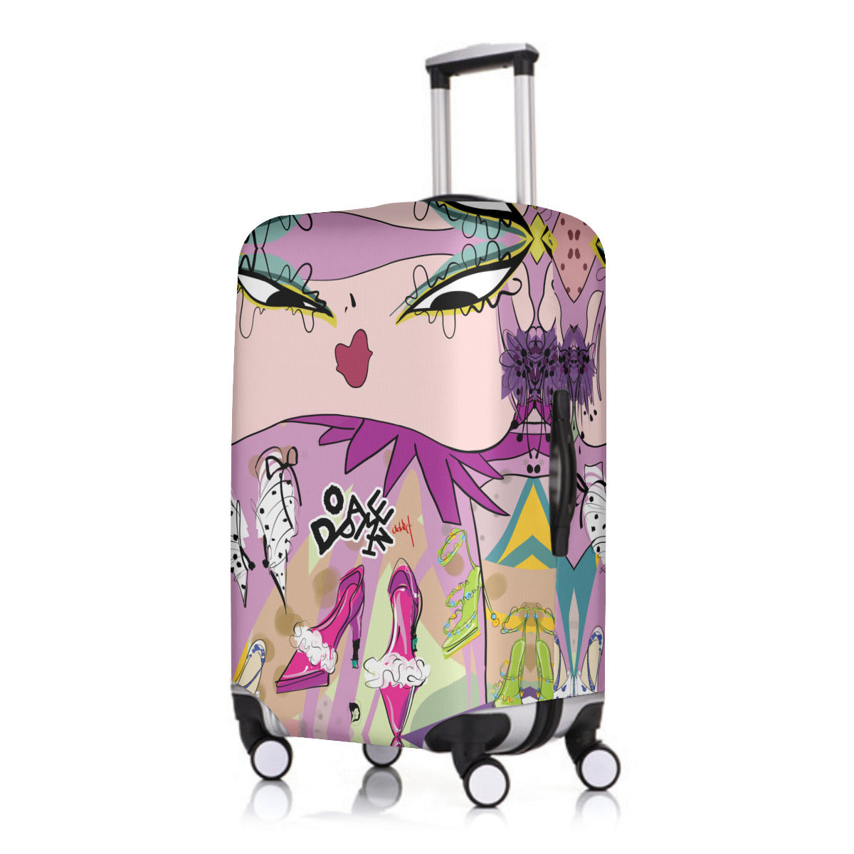 Travel Addict Luggage cover [Dopamine addict]