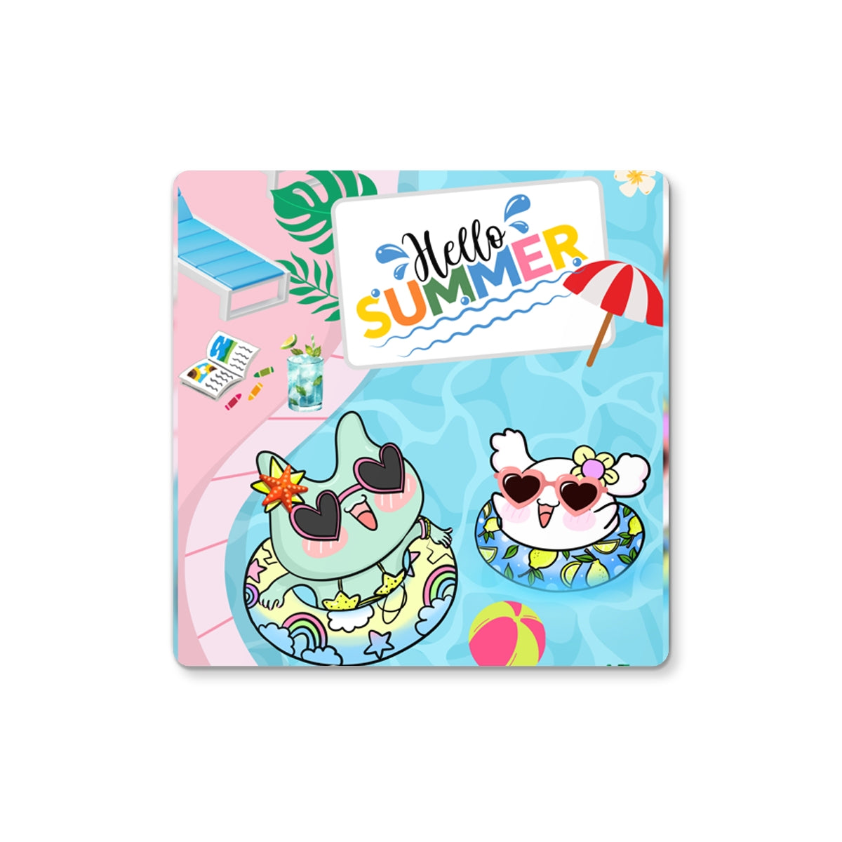 Pink Love Summer Modi et Ses Amis Coaster