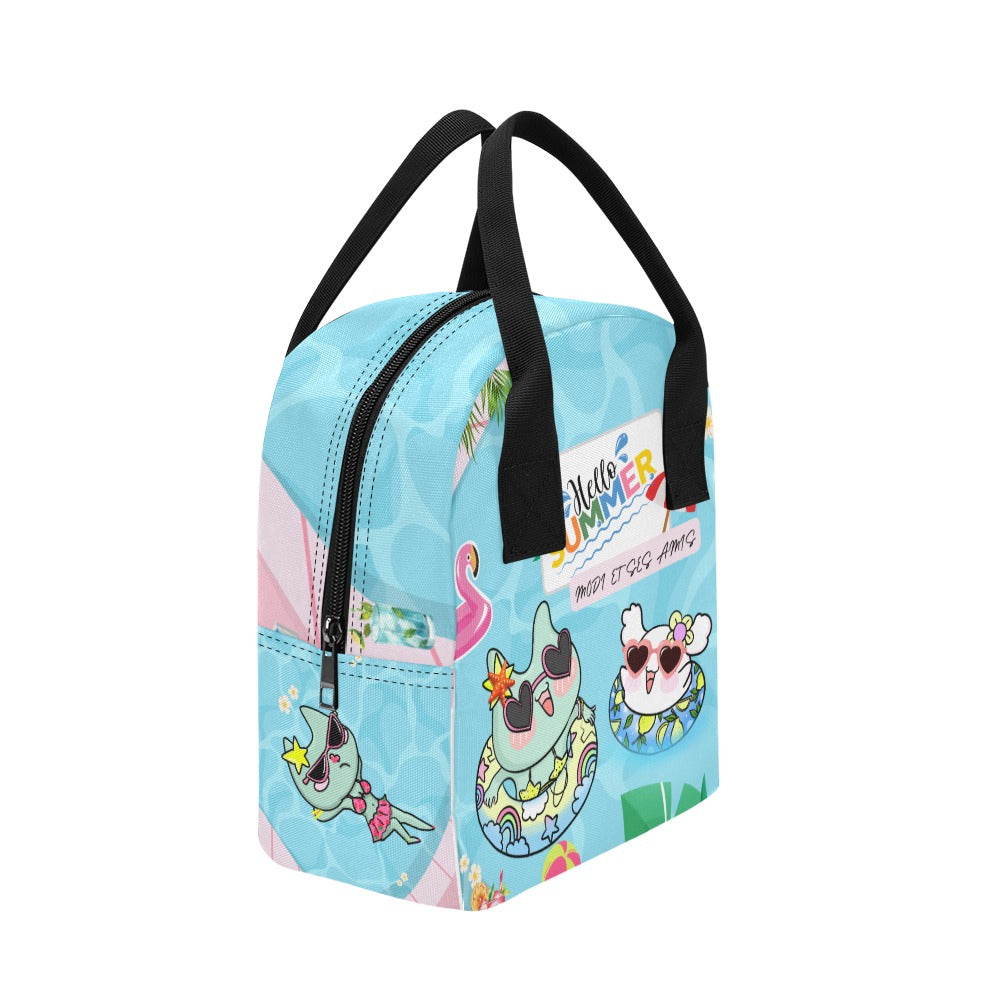 Modi Et Ses Amis Water Park Summer Insulated Lunch Bag | 모디와 친구들 워터파크 런치 피크닉 보냉백