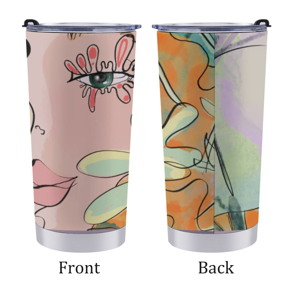 [Spring Mood] Flowery Breeze Travel Coffee Mug 20 Oz