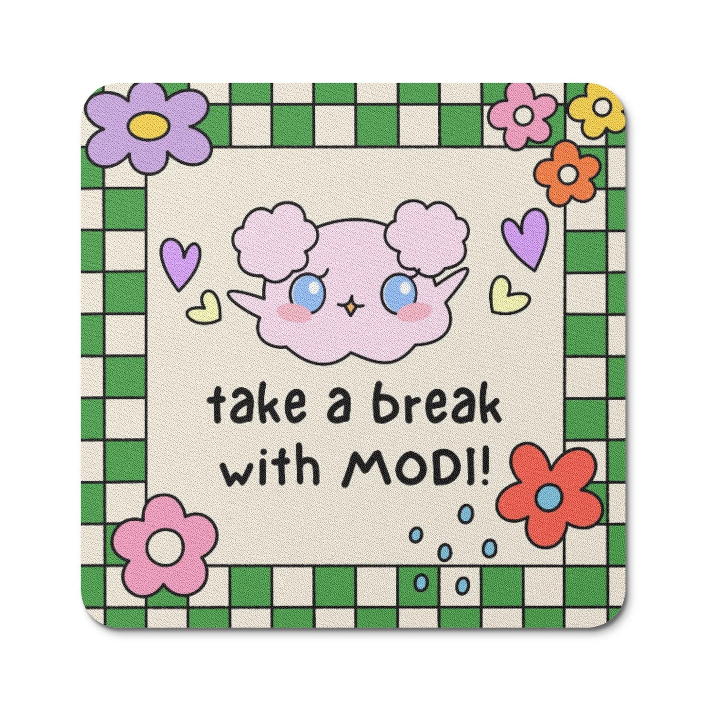 Break Time MODI Rubber Coasters Sets