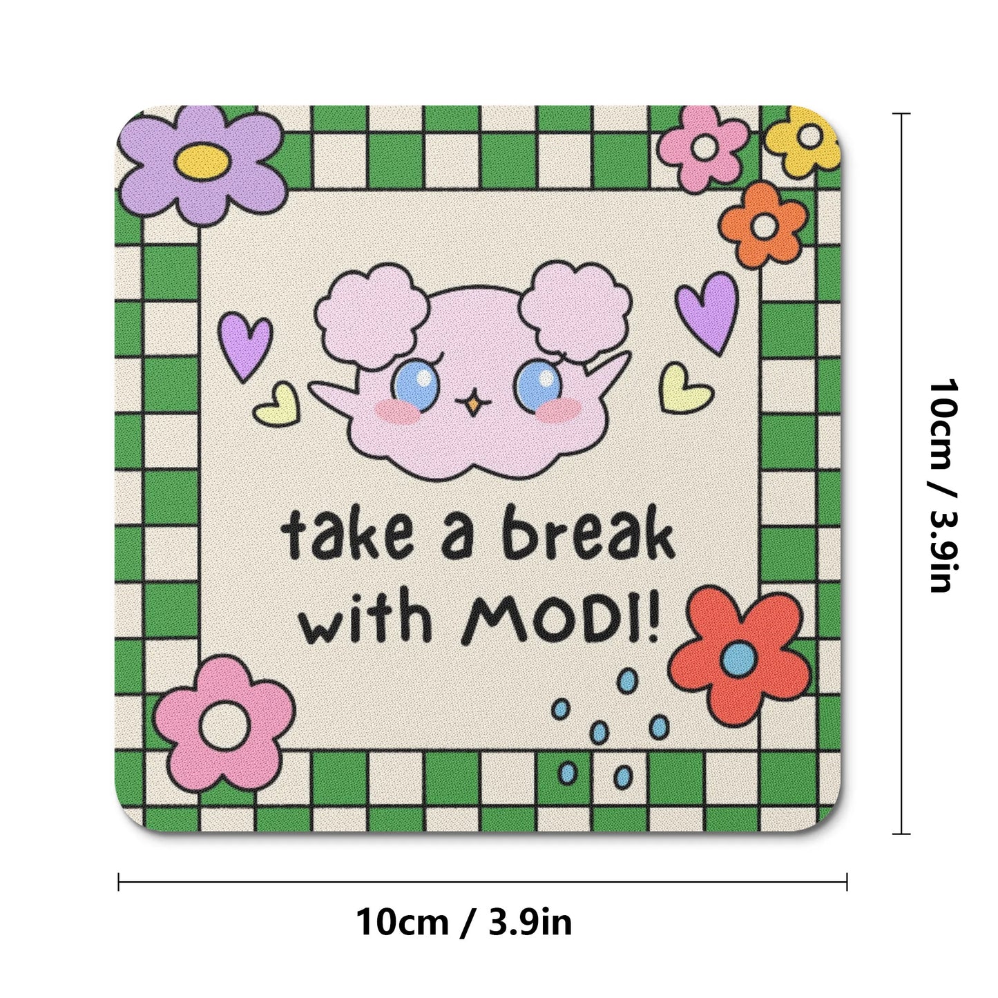 Break Time MODI Rubber Coasters Sets