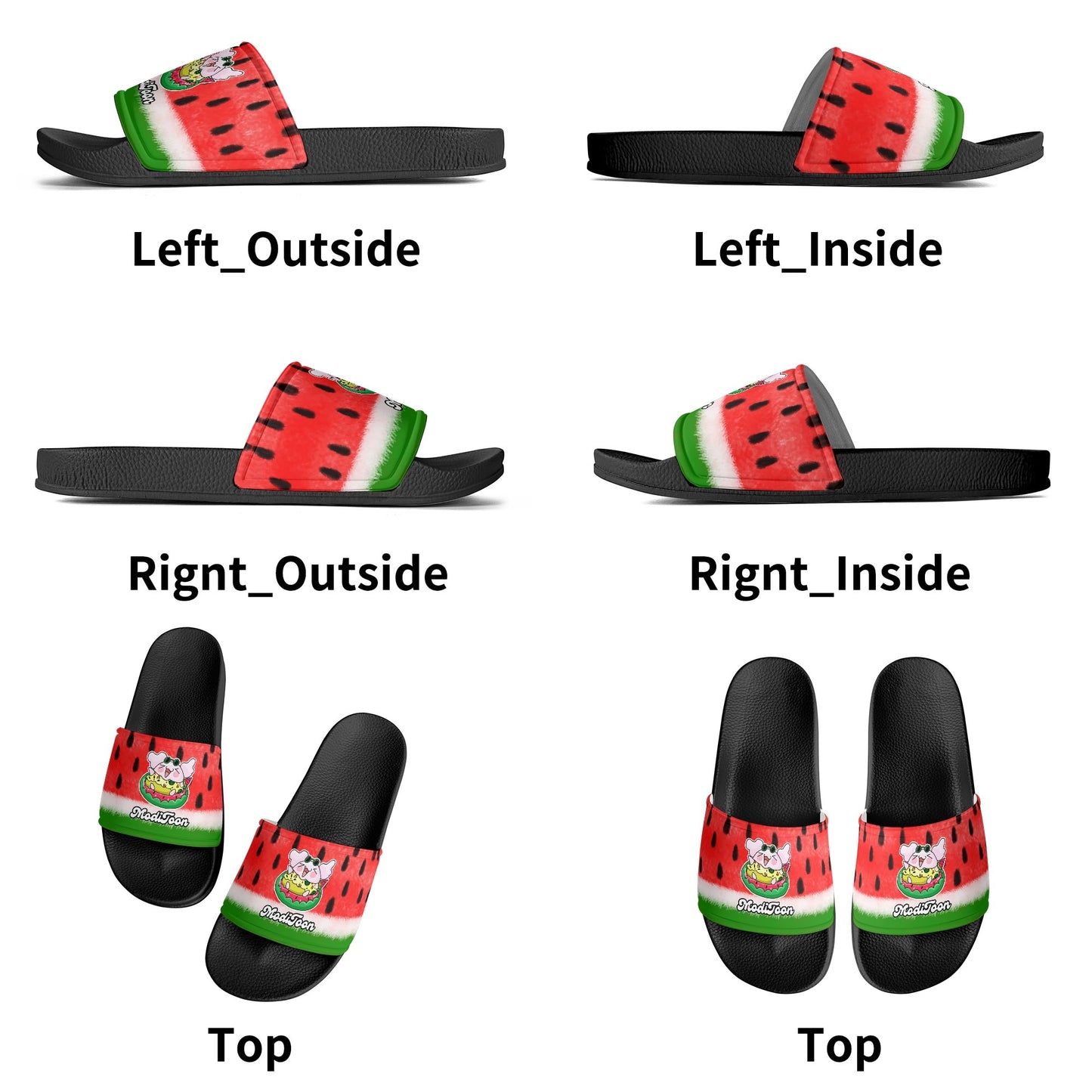 ModiToon Watermelon Colorful Sandals | 모디툰 수박 컬러풀 슬리퍼