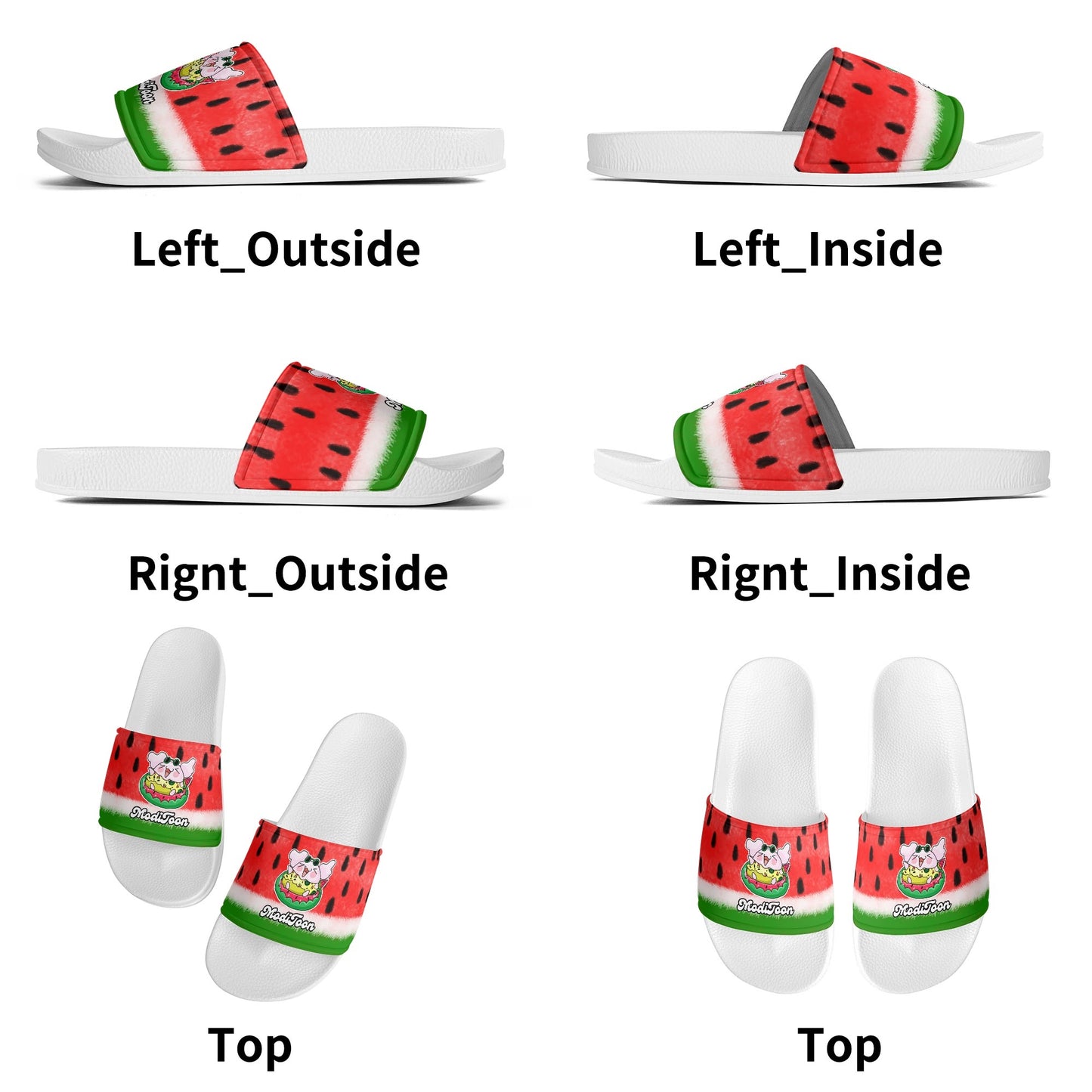 ModiToon Watermelon Colorful Sandals | 모디툰 수박 컬러풀 슬리퍼