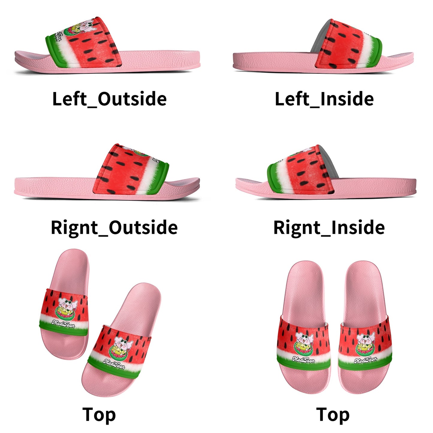 ModiToon Watermelon Colorful Sandals | 모디툰 수박 컬러풀 슬리퍼