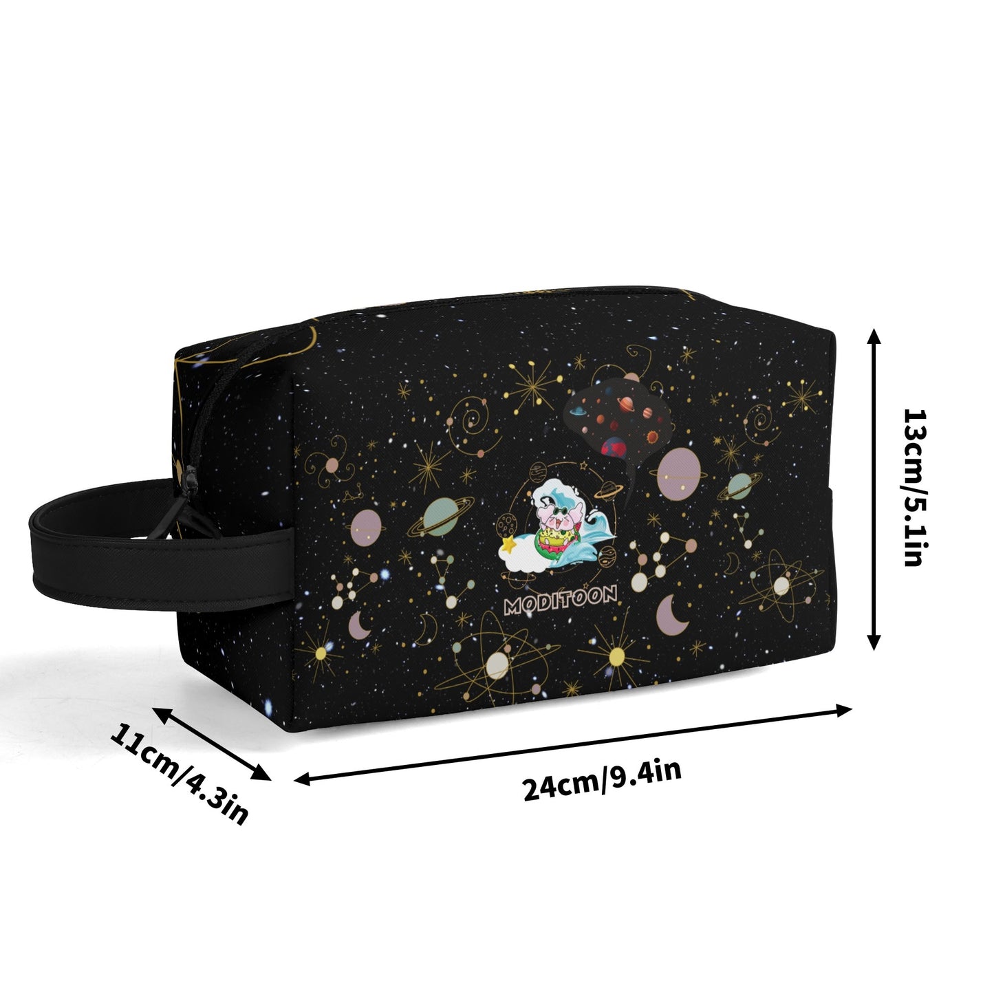 ModiToon Universe Leather Cosmetic Bag | 모디툰 유니버스 여행용 화장품 파우치