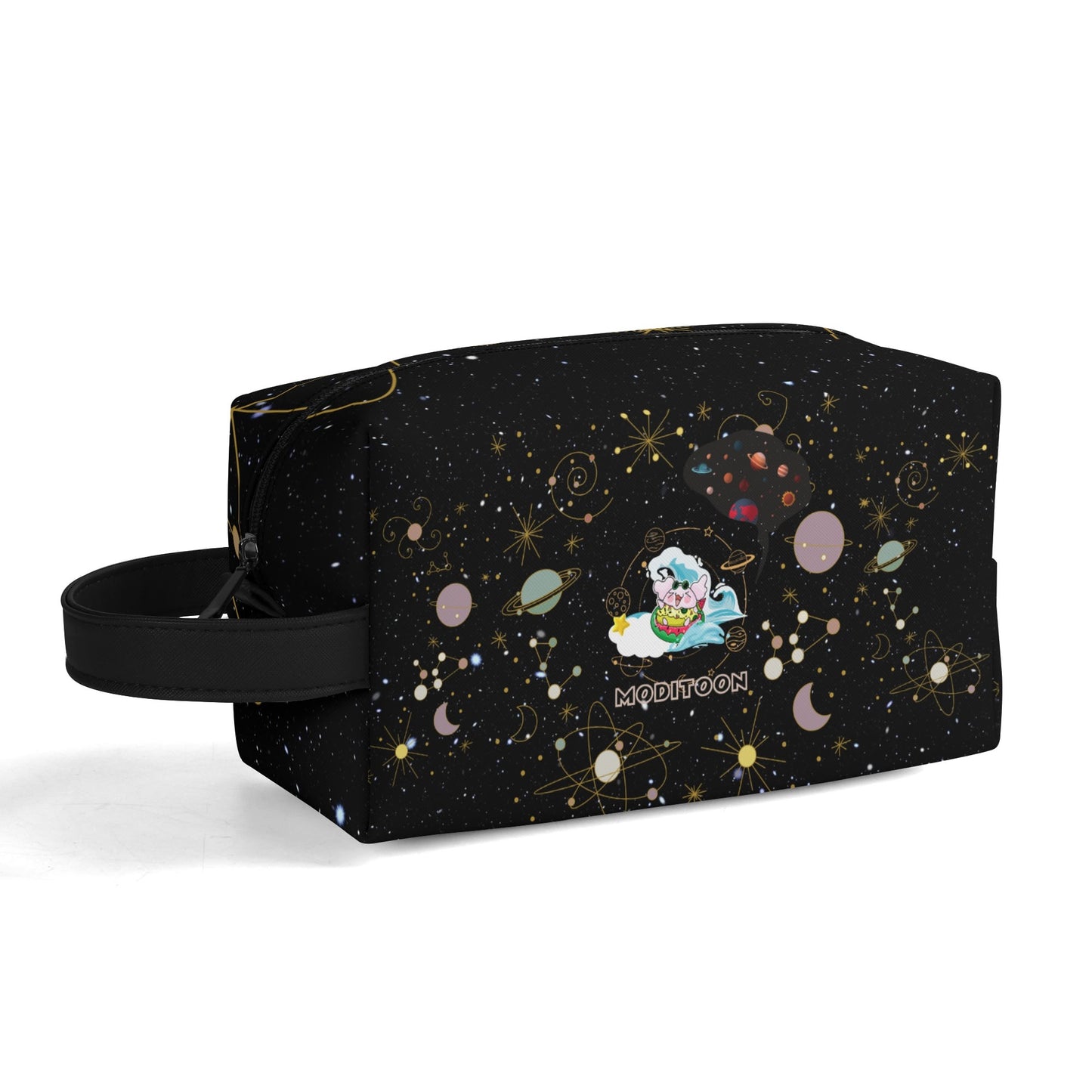 ModiToon Universe Leather Cosmetic Bag | 모디툰 유니버스 여행용 화장품 파우치